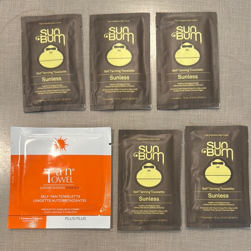 Sun Bum and Tan Towel Self Tanning Towelettes